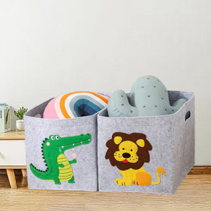 Caja de Almacenamiento de Tela con Diseño de Cubo, para Uso Doméstico, Organizador de Ropa, Bolsa Lavable, Cesta para Guardar Juguetes - Product Image 2