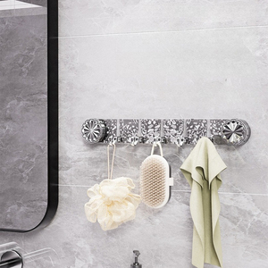 Can Rotate Glacier Patterned Suction Cups Hanging Clothes <b>Hooks</b> Behind Doors Bathroom <b>Kitchen</b> Storage Towels Clothes <b>Hook</b> New - Product Image 4