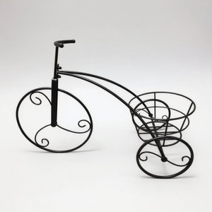 Support de <span class=keywords><strong>suspension</strong></span> mural intérieur et extérieur moderne de style ferme pour pot de fleurs étagère à cadre en métal noir pour balcon - Product Image 1