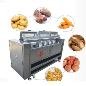 Qiangda Hot Bán sắn Lột Và Máy Giặt Khoai Tây Bàn Chải Máy Giặt Tự Động Khoai Tây Lột Máy - Product Image 1