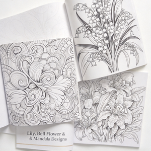 Libro <span class=keywords><strong>da</strong></span> Colorare Mandala con Fiori <span class=keywords><strong>per</strong></span> <span class=keywords><strong>Adulti</strong></span>, Perfetto Libro di Attività Floreali e Botaniche in Cartone <span class=keywords><strong>per</strong></span> Alleviare lo Stress, Stampa Personalizzata - Product Image 4
