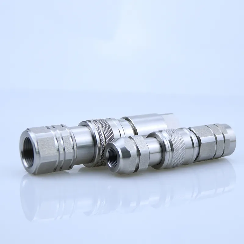 Stainless Steel Flat Face Hydraulic Hose Couplings Quick Disconnect Coupling