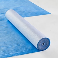 Feutre de protection de sol gaufré bleu pour peintre, 160 g/m², imperméable, auto-adhésif, vente en gros, directement du fabricant