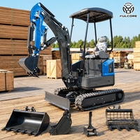 Mini-pelleuse FULCORE avec service après-vente complet, largeur de godet 400 mm, idéale pour les opérations en espaces étroits et la maintenance routière