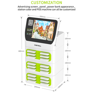 สถานีเช่าแบตสำรองแบบแชร์ 12 ช่อง ความจุ 5000 มิลลิแอมป์ พร้อมโฆษณา - Product Image 2