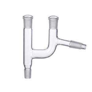 Tête de distillation en verre borosilicate SAMCO LAB, type Claisen, inclinée, pour applications en laboratoire chimique - Product Image 1