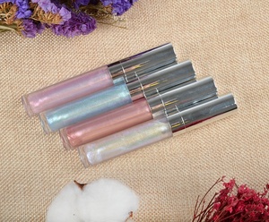 4 <span class=keywords><strong>Color</strong></span> shiny more plump fruit aroma holographic lip gloss customized packaging - Product Image 4