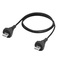 Cable USB Industrial LSHITECH M20 IP67 USB 2.0 Macho a Macho, Resistente al Agua para Entornos Hostiles