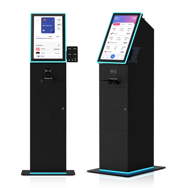 USW Self Service 21.5" Touchscreen Cash Dispensing Machine SDK Support for Casino/ATM Use Extra-Thick Casing Dual Doors Security