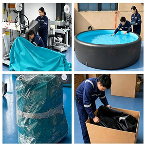 Piscine portable géante Medence Felfujhato, nouvelle piscine gonflable sur le sol pour l'extérieur - Product Image 5