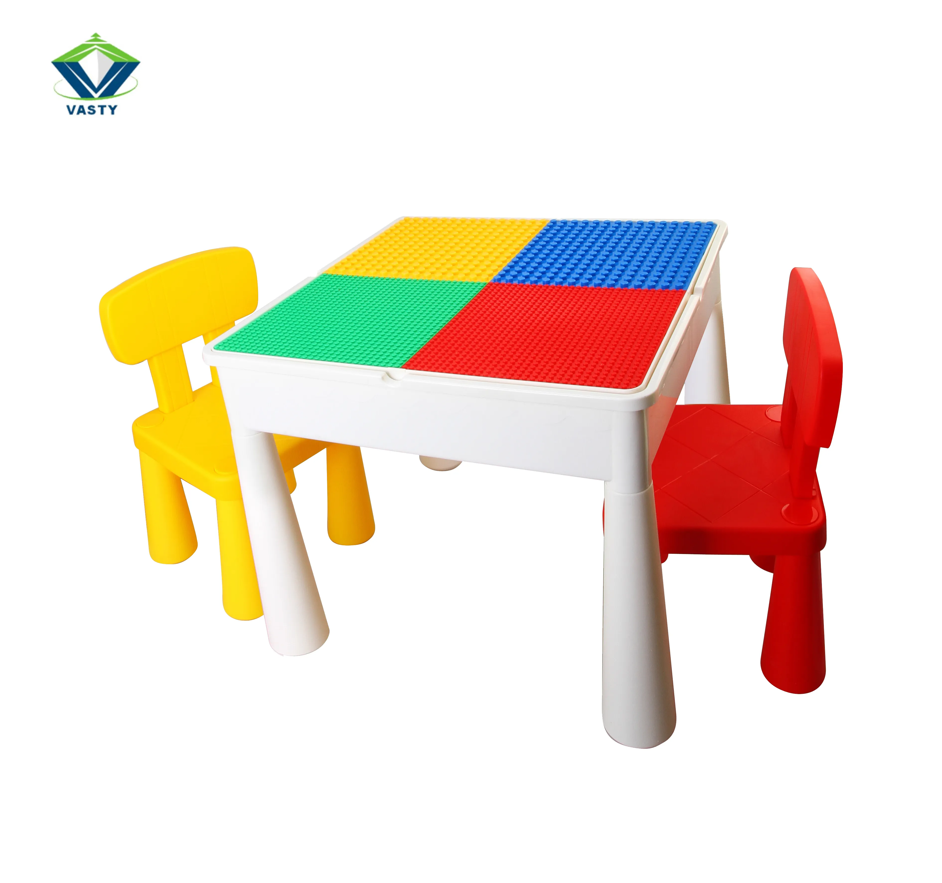 Bloco de construção multifuncional, tabela, quebra-cabeça, brinquedos na mesa