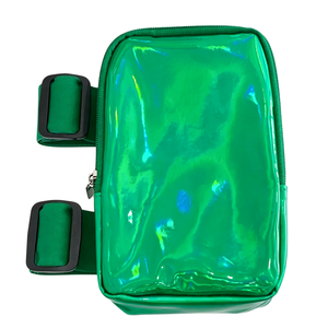 Bolso de Pierna Metálico Portátil con Láser, Impermeable, Brillante, para Teléfono, con Banda Elástica Ajustable, Riñonera de Pierna para Gimnasio, Conciertos y Viajes - Product Image 4