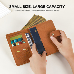Cartera Porta Pasaportes <span class=keywords><strong>MAISO</strong></span> Business Elite con Bloqueo RFID, Ultraligera, Anti-Skimming, de Poliuretano, para Documentos, Tarjetas y Monedas - Product Image 5