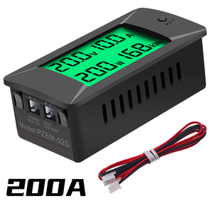 PEACEFAIR มินิโวลต์มิเตอร์เฟสเดียว PZEM-025 จอแสดงผลดิจิตอลวัดกระแสไฟ 0 ถึง 300A/300V - Product Image 1