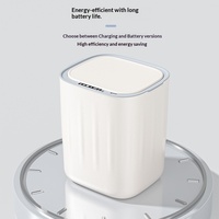 Poubelle intelligente à capteur, en plastique, alimentée par piles, avec fonction de tri électrique pour salon et salle de bain