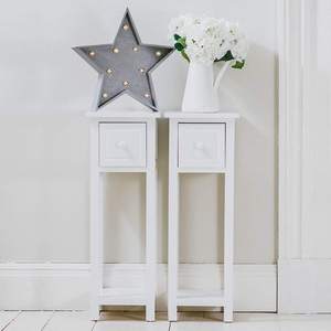 Fabricación Hoobro Mesita de noche de madera extremadamente estrecha Armarios laterales de cama Mesita de noche alta Decoración Muebles para el hogar Mesita de noche - Product Image 3