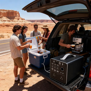 Estación de Energía Portátil de Iones de Litio de 600W 577.2Wh con Carga Solar MPPT, Luz LED y Carga Rápida USB para Fiestas en la Playa, Neveras Portátiles y Eventos al Aire Libre - Product Image 6