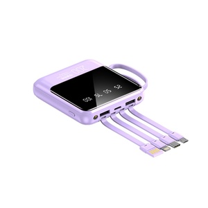 Factory Wholesale Portable Mini Power Bank With 10000 Mah Capacity, With Cable, Small Portable Mobile Power Supply - Product Image 6