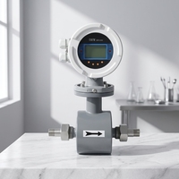 Débitmètre électromagnétique numérique micro-miniature en acier inoxydable haute précision pour applications liquides, personnalisation OEM