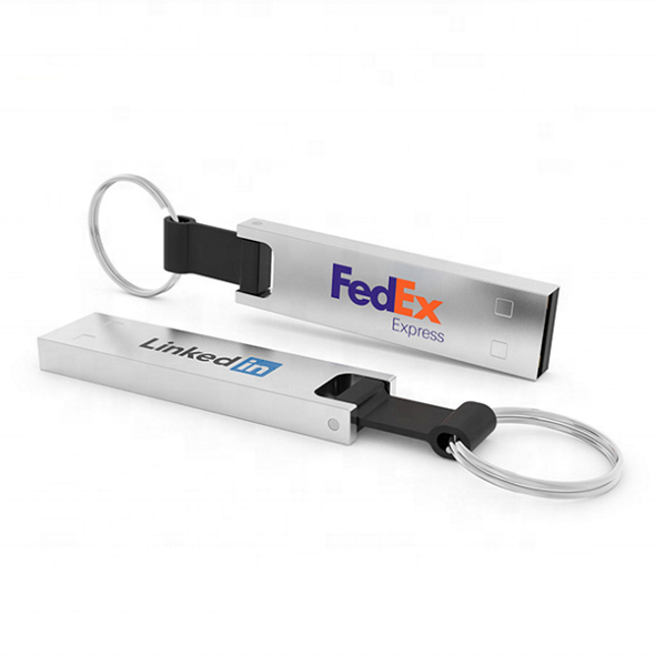 Newest Invention 2022 Innovative Electronic Gadget Mini Metal Keychain USB Flash Drive Memory Stick with OEM Logo