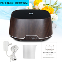 Diffuseur d'huiles essentielles électrique de luxe 700 ml, humidificateur ultrasonique, commande à distance par application WiFi, plastique, pour table, garantie 1 an