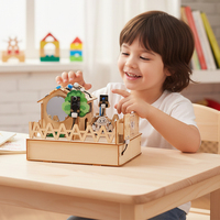 ACEBOTT Pabrik Langsung Smart Home Starter Education Kit DIY Kit Pembelajaran STEM Bangunan Kayu yang Dapat Diprogram dengan ESP32 IOT untuk Arduino