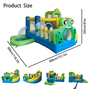 Casa Inflable <span class=keywords><strong>de</strong></span> <span class=keywords><strong>Bob</strong></span> <span class=keywords><strong>Esponja</strong></span> con Tobogán y Piscina, Castillo Inflable Interactivo para Niños - Product Image 3