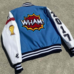 Áo khoác varsity nam theo xu hướng DCY 2025, Áo khoác da nam mùa đông, Áo khoác da thật nam - Product Image 2