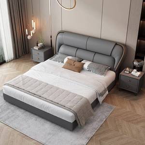 Cadre <span class=keywords><strong>de</strong></span> <span class=keywords><strong>lit</strong></span> <span class=keywords><strong>en</strong></span> cuir moderne <span class=keywords><strong>de</strong></span> luxe King Size <span class=keywords><strong>Lit</strong></span> double souple haut Tête <span class=keywords><strong>de</strong></span> <span class=keywords><strong>lit</strong></span> rembourrée Mobilier <span class=keywords><strong>de</strong></span> chambre d'hôtel <span class=keywords><strong>de</strong></span> luxe <span class=keywords><strong>en</strong></span> vente - Product Image 6