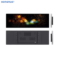 Écran publicitaire LCD HONGNUO à très large format, 28 pouces, 500 cd/m2, haute luminosité, montage mural avec trou VESA