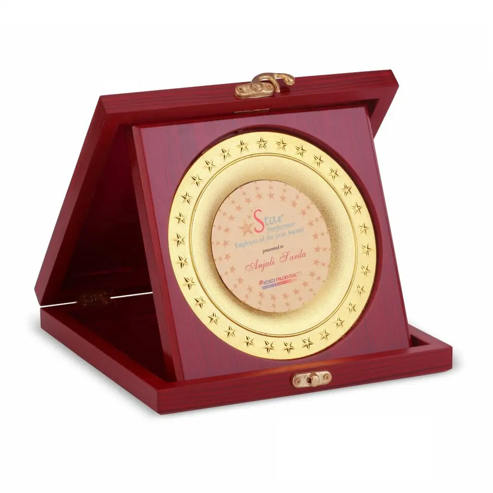 Высококачественная деревянная табличка на заказ с наградой, бархатный военный щит, награды, деревянные таблички в коробке