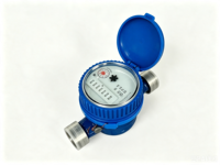 Brass Body Single Jet Mechanical Water Meter, High Accuracy Cold Water Sub Meter for Household Residential Water Supply Projects