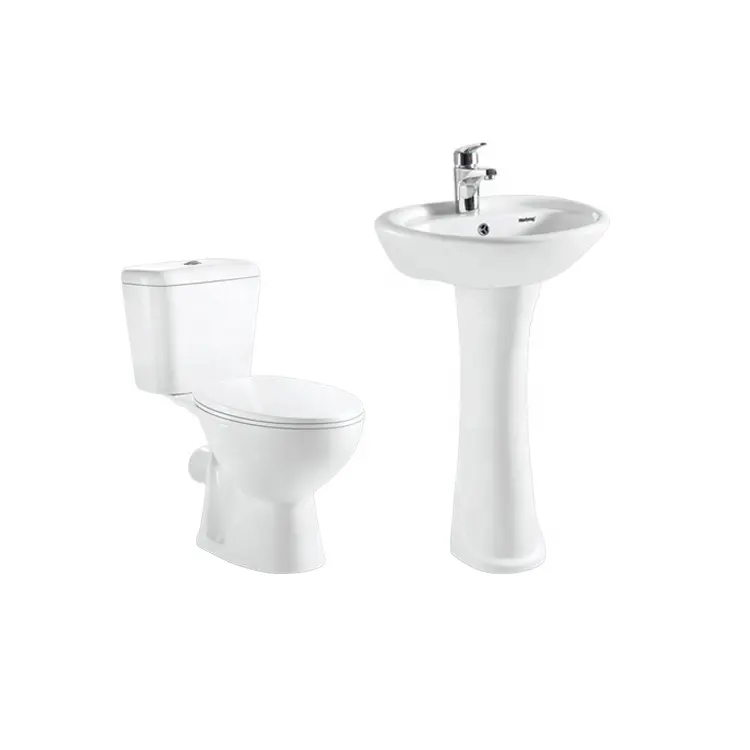 Medyag di alta qualità personalizzabile popolare bagno wc pavimento montato acqua armadio oilets piedistallo lavandino set wc