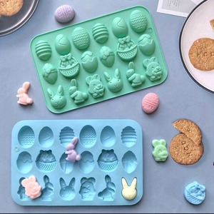 สินค้ามาใหม่ 1 ชิ้น พิมพ์ซิลิโคนรูปไข่กระต่าย 18 ช่อง สำหรับทำช็อกโกแลต ขนม ตกแต่งเค้ก งานฝีมือ DIY - Product Image 6