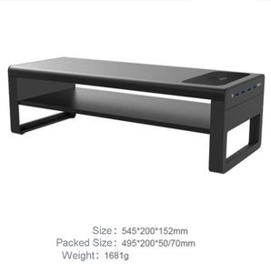 <span class=keywords><strong>Supporto</strong></span> per Monitor Laptop/Tablet/<span class=keywords><strong>PC</strong></span> in Alluminio per Ufficio e Casa con Hub USB e Ricarica Wireless 15W - Product Image 2