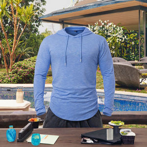 Men's High Quality Athletic Hooded Sweatshirt Cartoon Tie-Dyed Long Sleeve Quick Dry Pullover Summer <b>Workout</b> Casual Running - Product Image 3