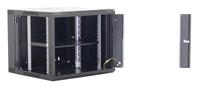 Armoire réseau murale à double niveau 4U, rack de serveur de centre de données 19 pouces, acier laminé à froid