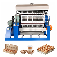 Mesin produksi tray telur otomatis penuh, pembuat tray telur menggunakan bubur kertas daur ulang, mesin tray cup