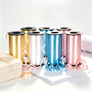 Wholesale Metallic Tone Solid PP <b>Ribbon</b> Spool Custom Printed <b>Ribbon</b> for Christmas Gift Box Wedding Favor Floral Wrapping - Product Image 4