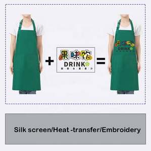 Tabliers de cuisine ajustables personnalisés pour femmes et hommes, avec logo imprimé ou brodé, pour serveurs et chefs, avec 2 poches – Vente en gros usine - Product Image 2