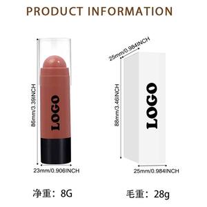 <b>Matte</b> Mineral Portable Dual-Purpose <b>Blush</b> & Lipstick Customizable Waterproof Long-Lasting Natural Stick Makeup - Product Image 5