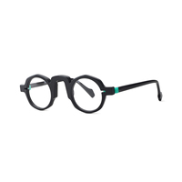 Monturas Ópticas de Acetato de Moda, Monturas de Gafas Redondas Vintage, Diseño Único, Venta al Por Mayor