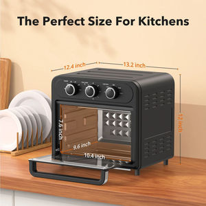 High Quality 14.8L Stainless Steel Modern Multifunctional Air Fryer Oven 9-in-1 <b>Toaster</b> Oven Rotisserie Shaft 6 Accessories - Product Image 4