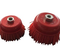 ESAPUTTI SP720 Brosse de ponçage en nylon abrasif de qualité DIY pour meuleuse d'angle de 4 pouces, longueur de poils de 1 pouce, écrou 5/8-11, ISO9001