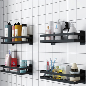 Étagère de rangement murale multifonctionnelle à 2 niveaux en métal robuste pour usage domestique - Product Image 4