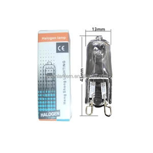 مصابيح هالوجين G9 V 18W 20W 25W مصباح إضاءة ثريا زجاج شفاف صغير G9 فرن هالوجين 2 دبوس ضوء دافئ - Product Image 1