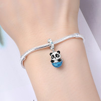 Bijoux en cuivre exquis, référence 1644, avec un pendentif mignon en forme de panda, un élégant accessoire bracelet pour femme.