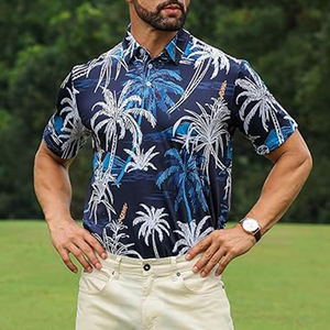 Summer New Style Sport Polo <b>Shirt</b> Fashion Print Style <b>Short</b> <b>Sleeve</b> Quick-dry Fabric Stand-<b>up</b> Collar Men's Polo <b>Shirt</b> - Product Image 3