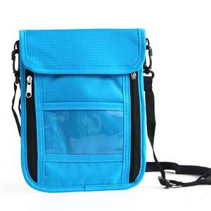 Custom Logo Hot Sale <b>Passport</b> ID Bag Travel FRID Anti-theft Swipe Card Bag Nylon Luggage Sets Airline Ticket Holder Phone <b>Wallet</b> - Product Image 1