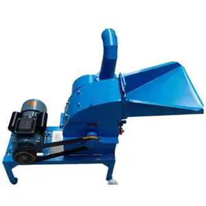 Polverizzatore di mais con ciclone Paddy Straw Cutter Grass Chopper Machine trituratore di mais mulino a martelli per cereali